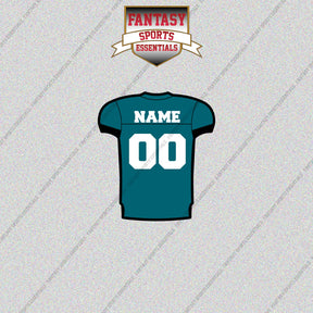 Jacksonville Jaguars Personalized Current Home Jersey Glossy Stickers