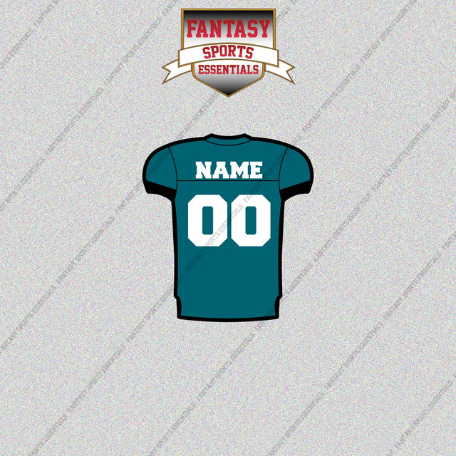 Jacksonville Jaguars Personalized Current Home Jersey Glossy Stickers