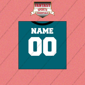 Jacksonville Jaguars Personalized Current Home Jersey Wall Art Prints