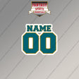 Jacksonville Jaguars Personalized Current Name and Number Magnets