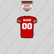 Jacksonville State Gamecocks Football Personalized Home Jersey Glossy Stickers