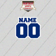 Kansas City Royals Personalized Current Name and Number Glossy Stickers