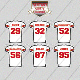 Kansas City Chiefs 2025 Away Jersey Glossy Stickers (Choose Your Player) Page 2