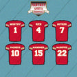 Kansas City Chiefs 2025 Home Jersey Car Decals (Choose Your Player) Page 1