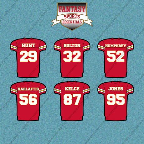 Kansas City Chiefs 2025 Home Jersey Car Decals (Choose Your Player) Page 2