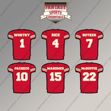 Kansas City Chiefs 2025 Home Jersey Magnets (Choose Your Player) Page 1