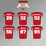 Kansas City Chiefs 2025 Home Jersey Magnets (Choose Your Player) Page 2