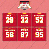 Kansas City Chiefs 2025 Home Jersey Wall Art Prints (Choose Your Player) Page 2