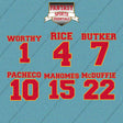 Kansas City Chiefs 2025 Name and Number Car Decals (Choose Your Player) Page 1