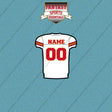 Kansas City Chiefs Personalized Current Away Jersey Car Decals
