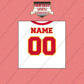 Kansas City Chiefs Personalized Current Away Jersey Wall Art Prints