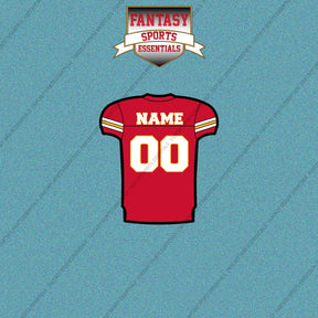 Kansas City Chiefs Personalized Current Home Jersey Car Decals