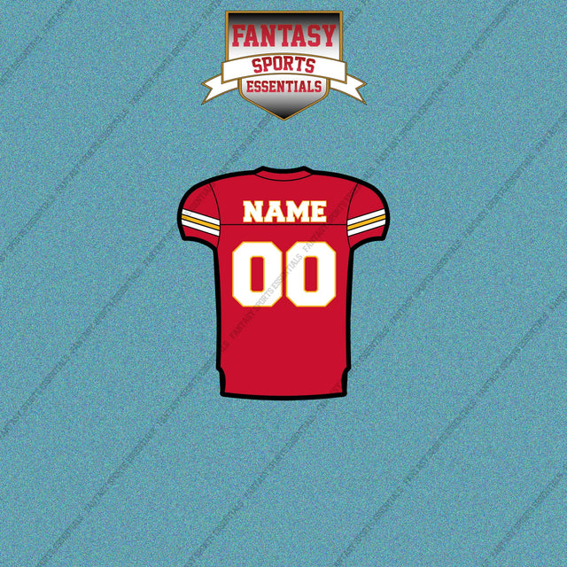 Kansas City Chiefs Personalized Current Home Jersey Car Decals