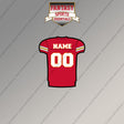 Kansas City Chiefs Personalized Current Home Jersey Magnets