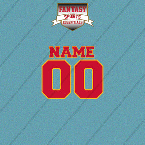 Kansas City Chiefs Personalized Current Name and Number Car Decals
