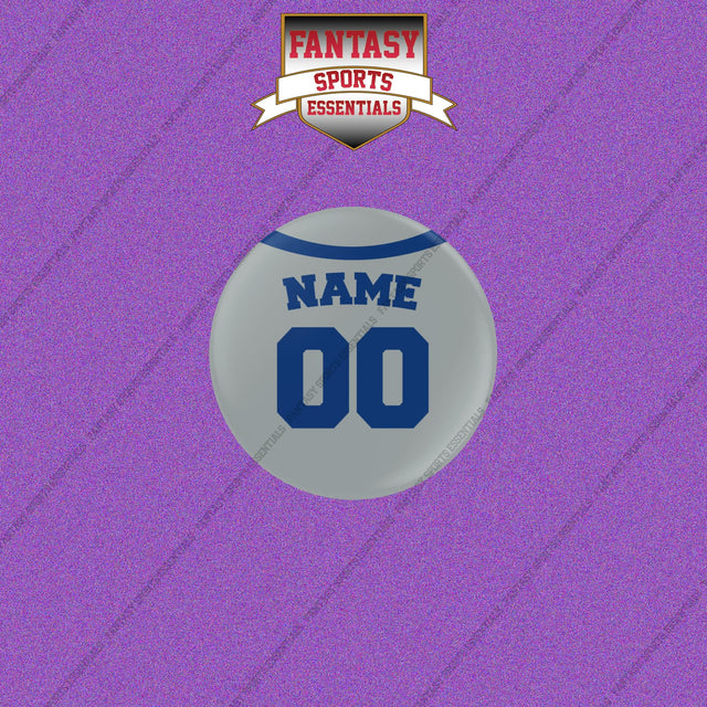 Kansas City Royals Personalized Current Away Jersey Buttons