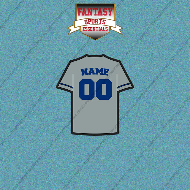 Kansas City Royals Personalized Current Away Jersey Car Decals