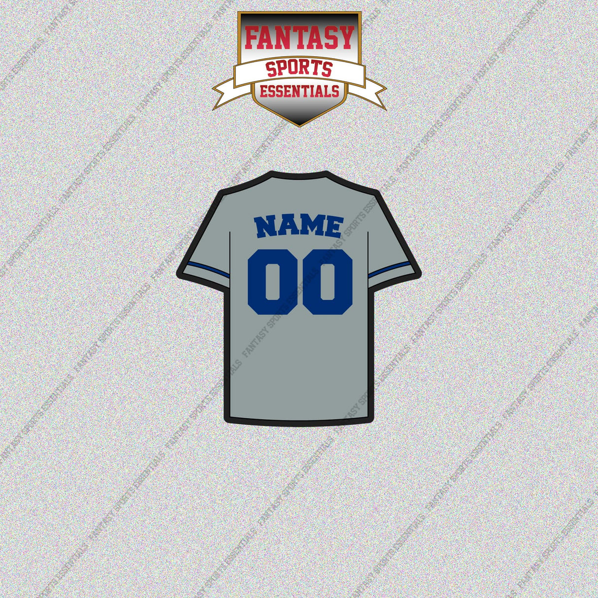 Kansas City Royals Personalized Current Away Jersey Glossy Stickers