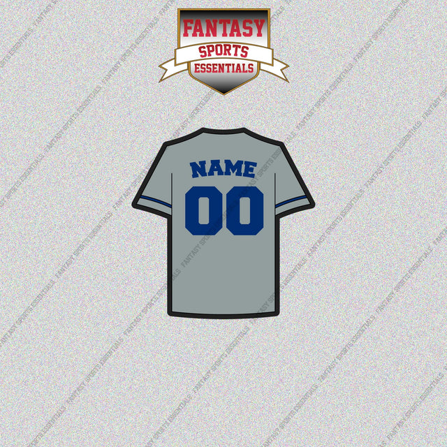 Kansas City Royals Personalized Current Away Jersey Glossy Stickers