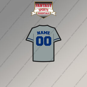 Kansas City Royals Personalized Current Away Jersey Magnets