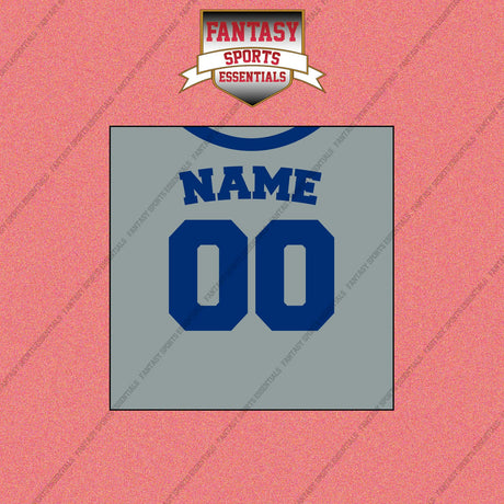 Kansas City Royals Personalized Current Away Jersey Wall Art Prints