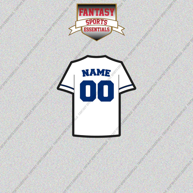 Kansas City Royals Personalized Current Home Jersey Glossy Stickers