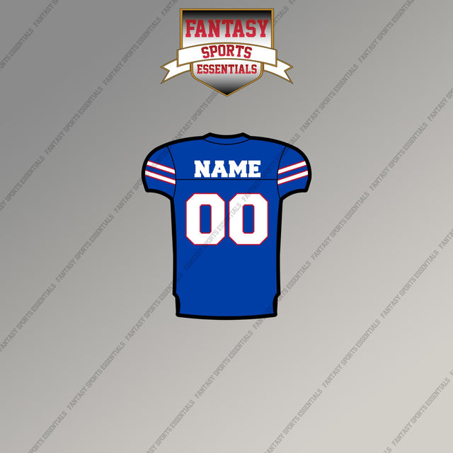 Kansas Jayhawks Football Personalized Current Home Jersey Magnets