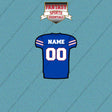 Kansas Jayhawks Football Personalized Home Jersey Car Decals