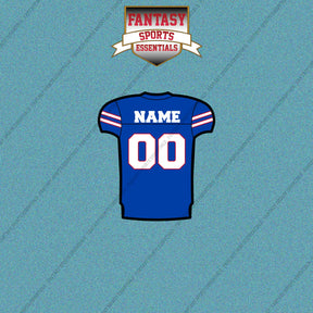 Kansas Jayhawks Football Personalized Home Jersey Car Decals