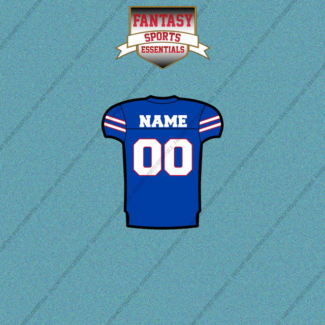 Kansas Jayhawks Football Personalized Home Jersey Car Decals
