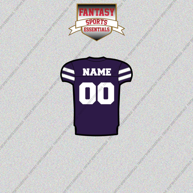 Kansas State Wildcats Football Personalized Home Jersey Glossy Stickers