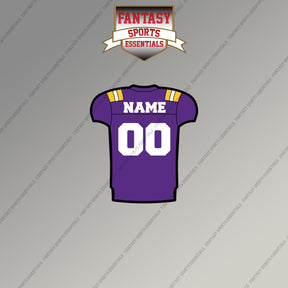 LSU Tigers Football Personalized Current Home Jersey Magnets