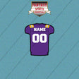 LSU Tigers Football Personalized Home Jersey Car Decals