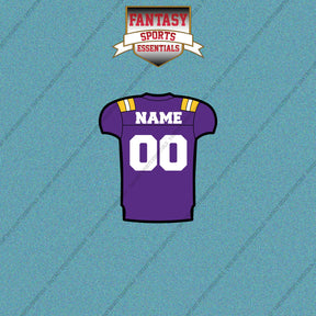LSU Tigers Football Personalized Home Jersey Car Decals