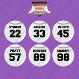 Las Vegas Raiders 2025 Away Jersey Button Pins (Choose Your Player) Page 2
