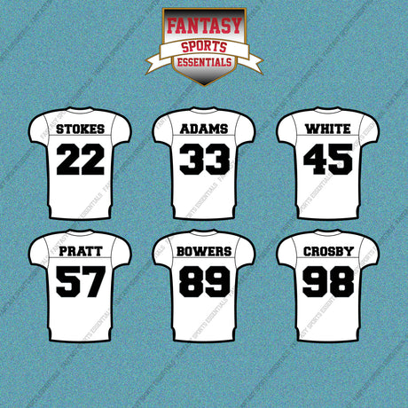 Las Vegas Raiders 2025 Away Jersey Car Decals (Choose Your Player) Page 2