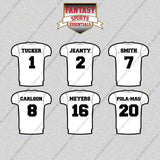 Las Vegas Raiders 2025 Away Jersey Glossy Stickers (Choose Your Player) Page 1