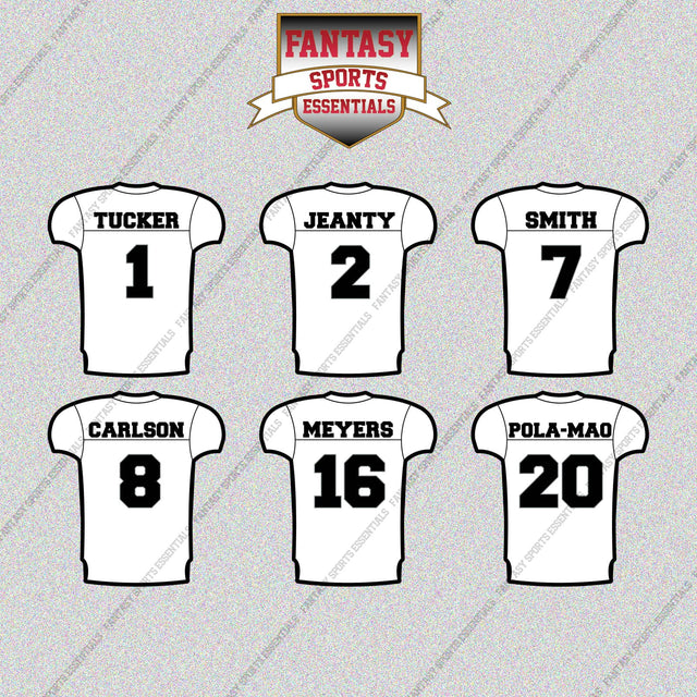 Las Vegas Raiders 2025 Away Jersey Glossy Stickers (Choose Your Player) Page 1
