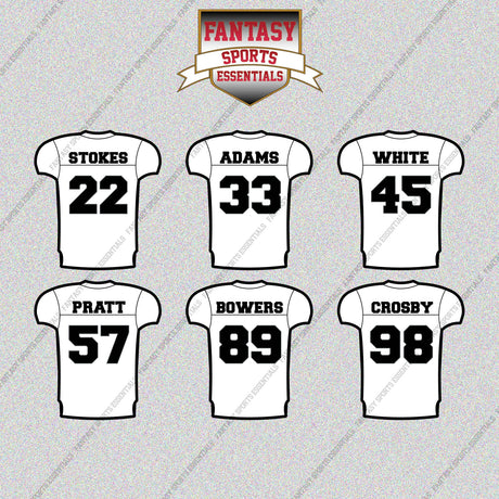 Las Vegas Raiders 2025 Away Jersey Glossy Stickers (Choose Your Player) Page 2