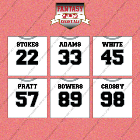 Las Vegas Raiders 2025 Away Jersey Wall Art Prints (Choose Your Player) Page 2