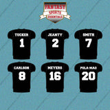 Las Vegas Raiders 2025 Home Jersey Car Decals (Choose Your Player) Page 1