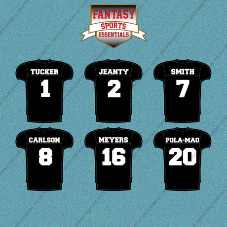 Las Vegas Raiders 2025 Home Jersey Car Decals (Choose Your Player) Page 1