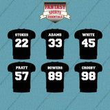 Las Vegas Raiders 2025 Home Jersey Car Decals (Choose Your Player) Page 2