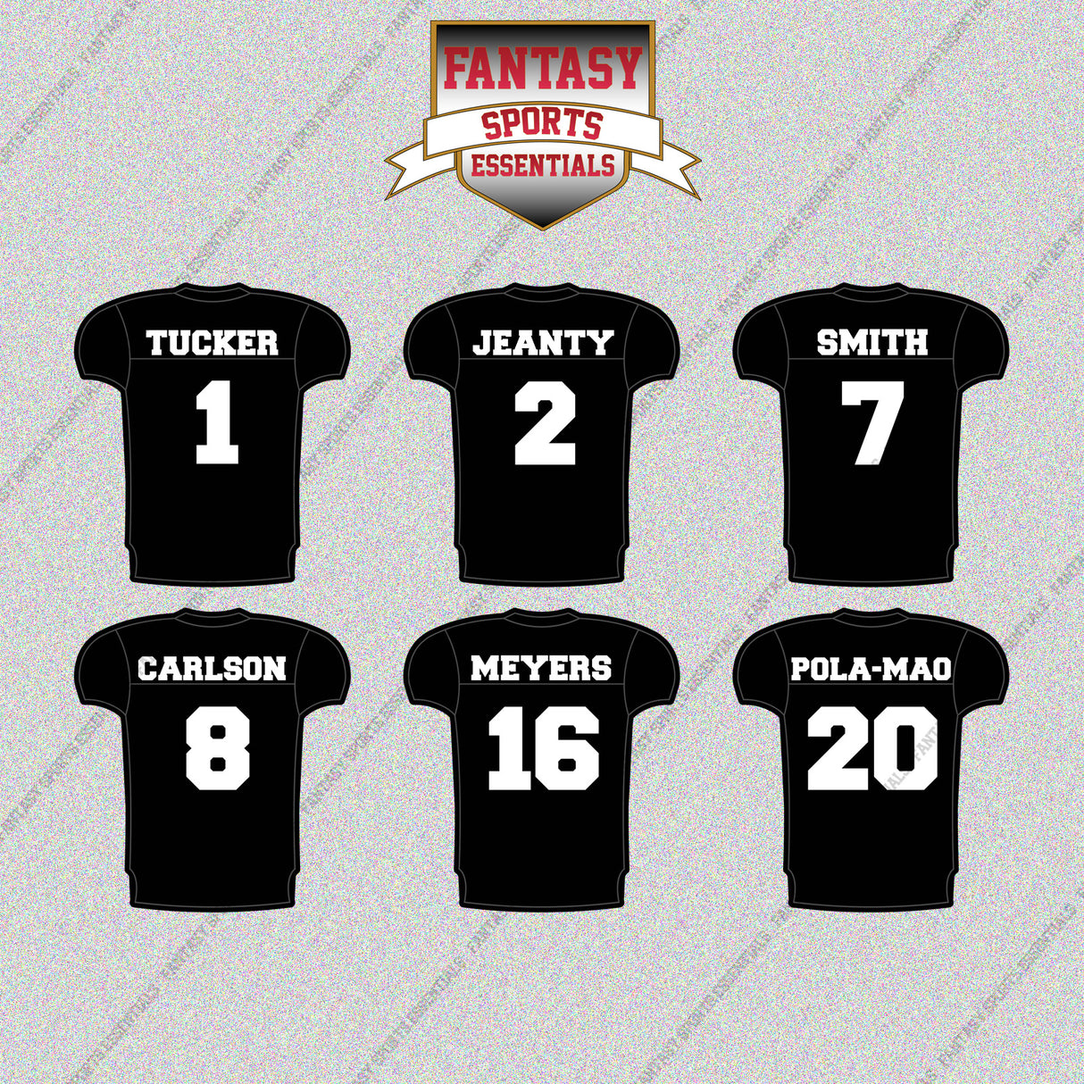 Las Vegas Raiders 2025 Home Jersey Glossy Stickers (Choose Your Player) Page 1