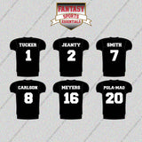 Las Vegas Raiders 2025 Home Jersey Glossy Stickers (Choose Your Player) Page 1