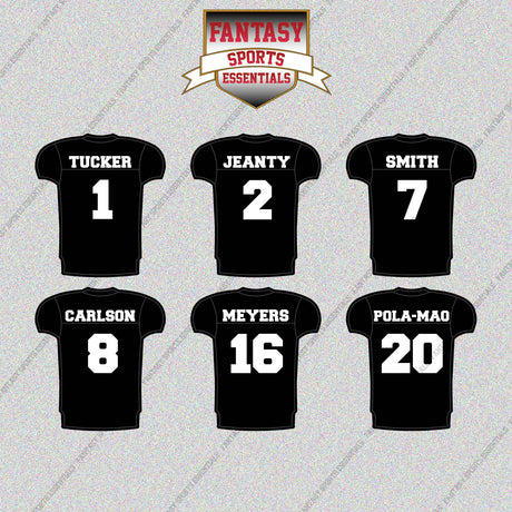 Las Vegas Raiders 2025 Home Jersey Glossy Stickers (Choose Your Player) Page 1