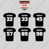 Las Vegas Raiders 2025 Home Jersey Glossy Stickers (Choose Your Player) Page 2