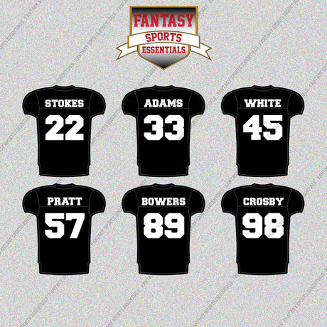 Las Vegas Raiders 2025 Home Jersey Glossy Stickers (Choose Your Player) Page 2