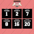 Las Vegas Raiders 2025 Home Jersey Wall Art Prints (Choose Your Player) Page 1