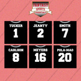 Las Vegas Raiders 2025 Home Jersey Wall Art Prints (Choose Your Player) Page 1